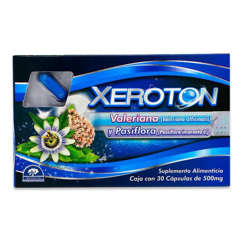 Xeroton, 30 Capsulas De 500 Mg, Natutech Sabor Sin Sabor
