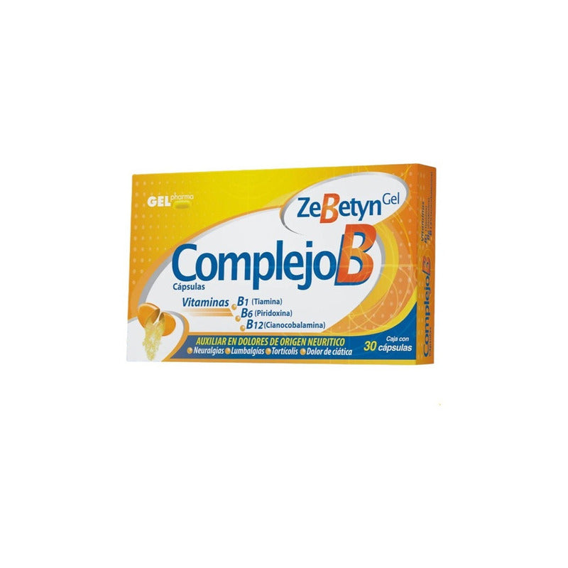 Complejo B Vitaminas B1, B6 Y B12 Caja Con 30 Cáp Gel Pharma Sabor No