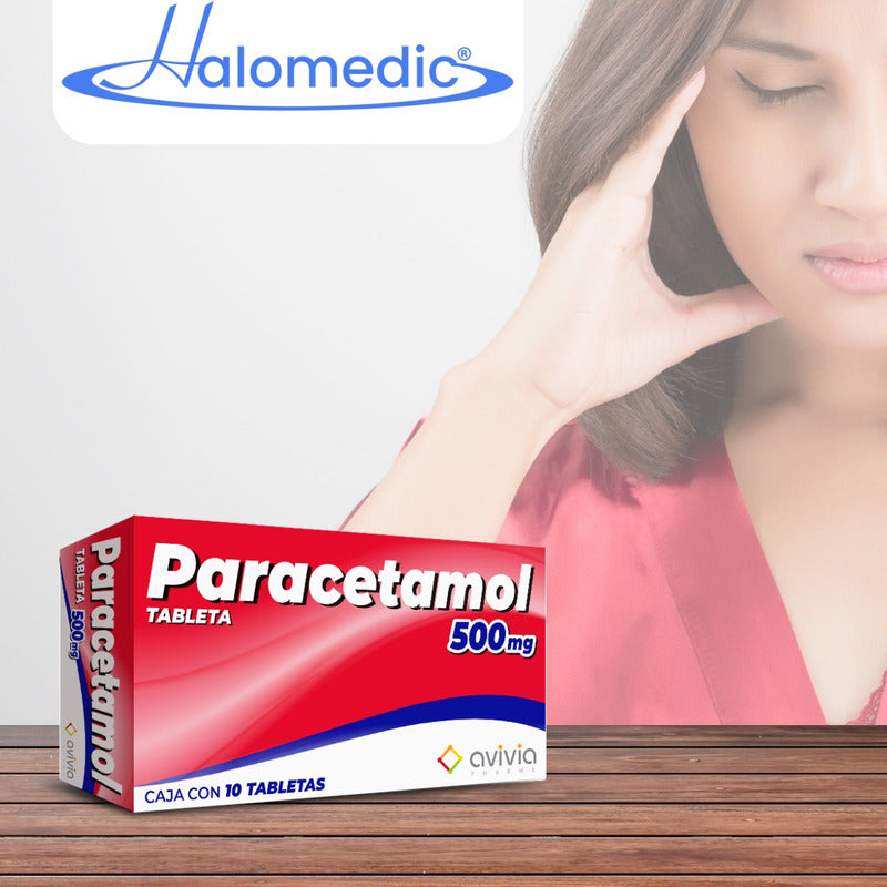 Paracetamol 500 Mg 6 Cajas Con 10 Tabletas Cada Una.