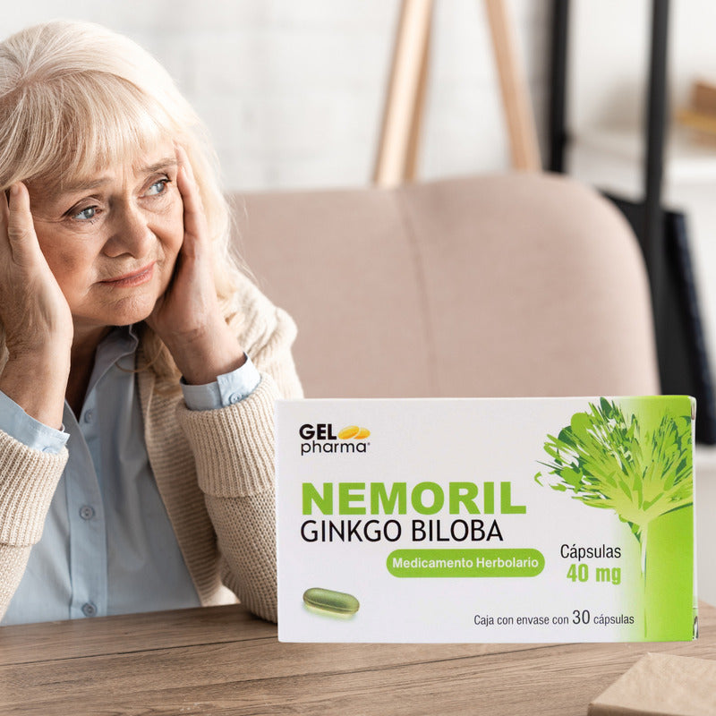 Nemoril Ginkgo Biloba Caja Con 30 Caps. 40 Mg Gel Pharma