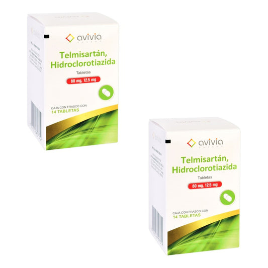 Telmisartán / Hidroclorotiazida 80 Mg / 12.5 Mg 28 Tabletas