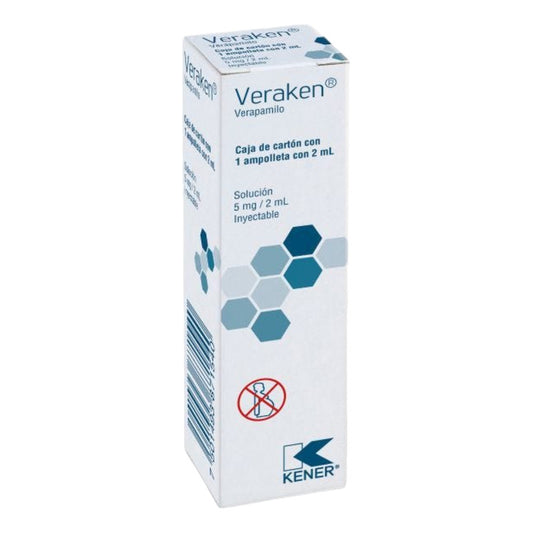 Veraken Solución Inyectable 5 Mg/2 Ml, 1 Ampolleta 2 Ml