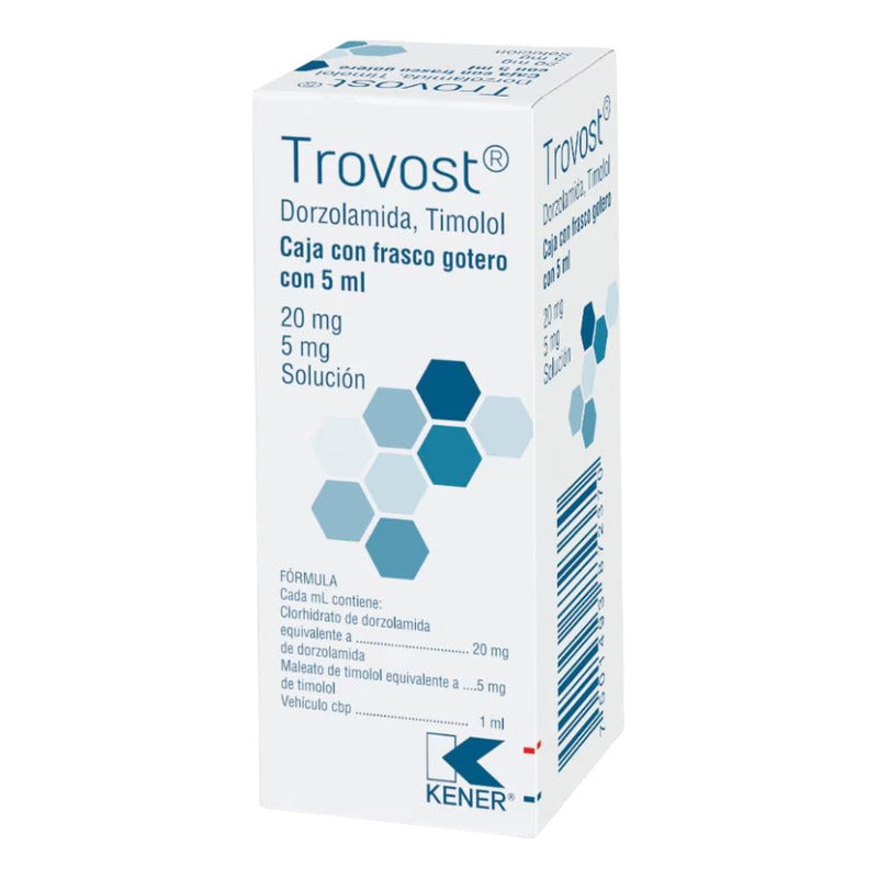 Trovost Dorzolamida Timolol 20/5ml Gotero 5ml Kener