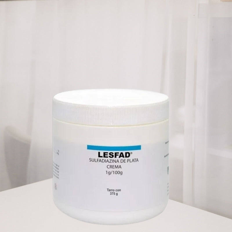 Lesfad Sulfadiazina De Plata 1g 2 Tarros 375 G Farmadextrum Sin Aroma