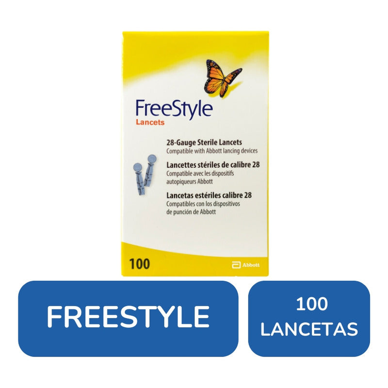 Abbott Lancetas Freestyle Caja Con 100 Lancetas.