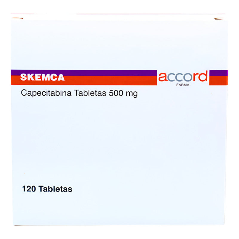 Skemca Capecitabina 500 Mg 120 Tabletas Accord Farma Sin Sabor