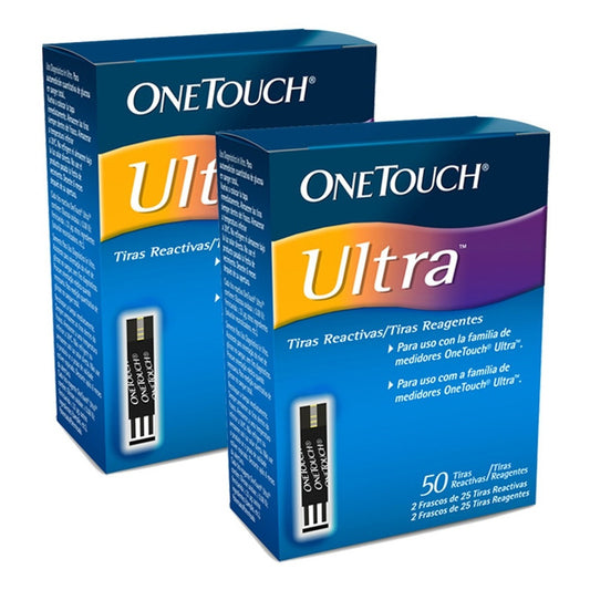 Onetouch Ultra Paquete Con 100 Tiras Para Glucómetro