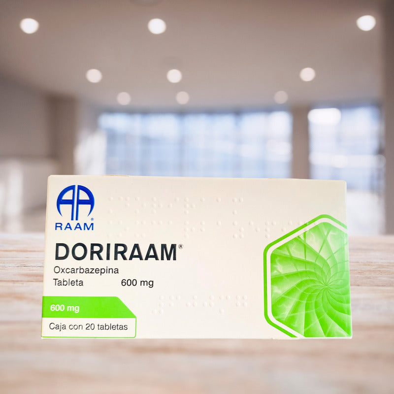 Doriraam Oxcarbazepina 600 Mg 2 Cajas Con 20 Tabs C/u Raam