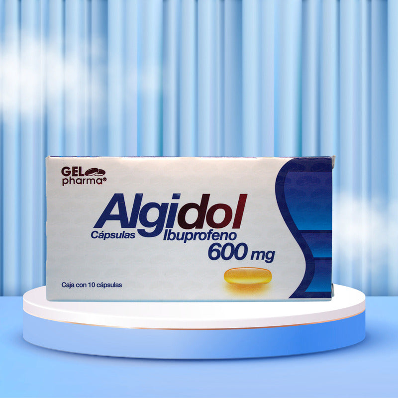Algidol 3 Cjs Con 10 Caps C/u Ibuprofeno 600 Mg Gel Pharma