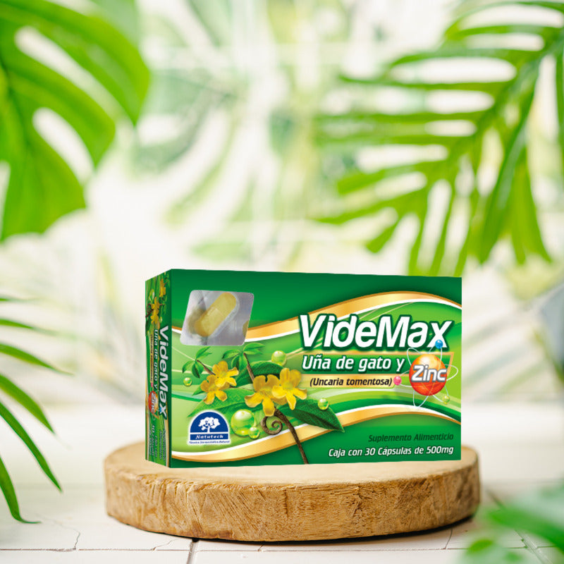 Videmax Caja Con 30 Cápsulas De 500 Mg Natutech Sin Sabor