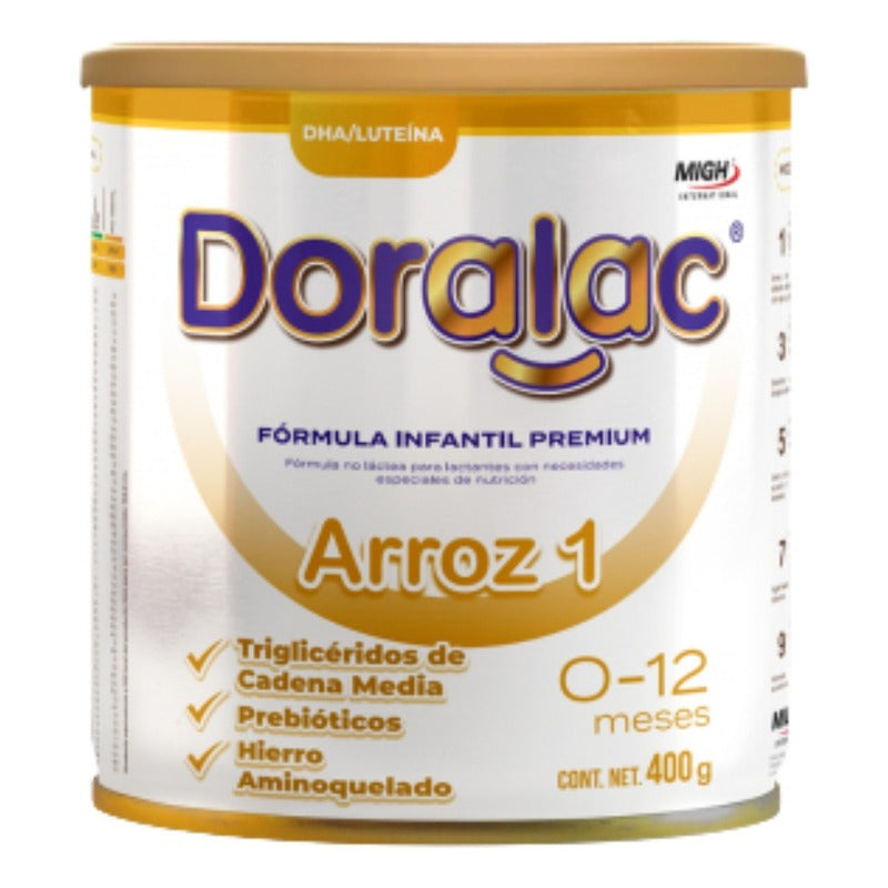 Doralac Arroz 1 Fórmula Infantil Premium 400g 0 - 12 Meses Sin Sabor