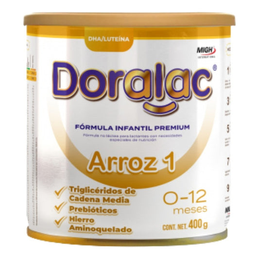 Doralac Arroz 1 Fórmula Infantil Premium 400g 0 - 12 Meses Sin Sabor