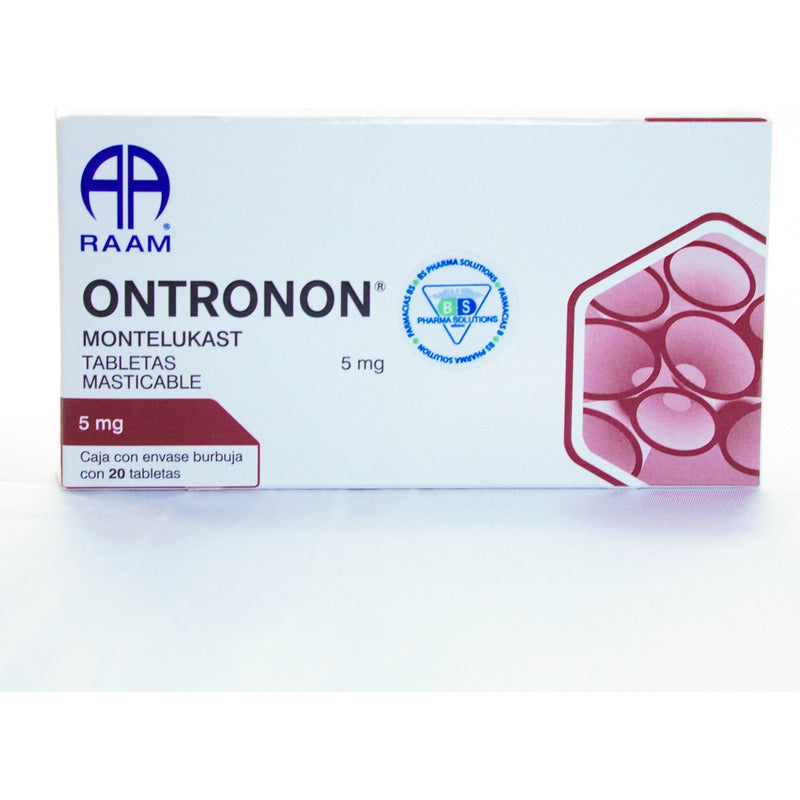 Ontronon Montelukast 5mg C/20 Tabletas Raam
