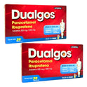 Dualgos Paracetamol Ibuprofeno 300/ 200 Mg 2 Cajas 20 Tabs