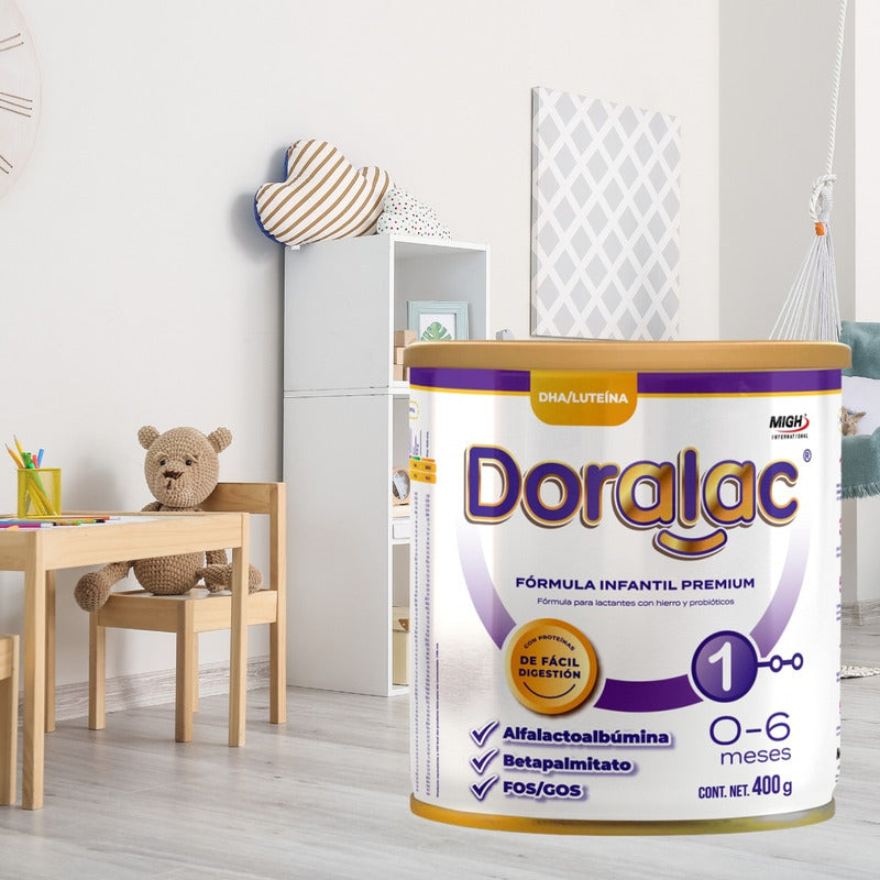 Doralac Etapa 1 Fórmula Infantil Premium 400 G 0 - 6 Meses Sin Sabor