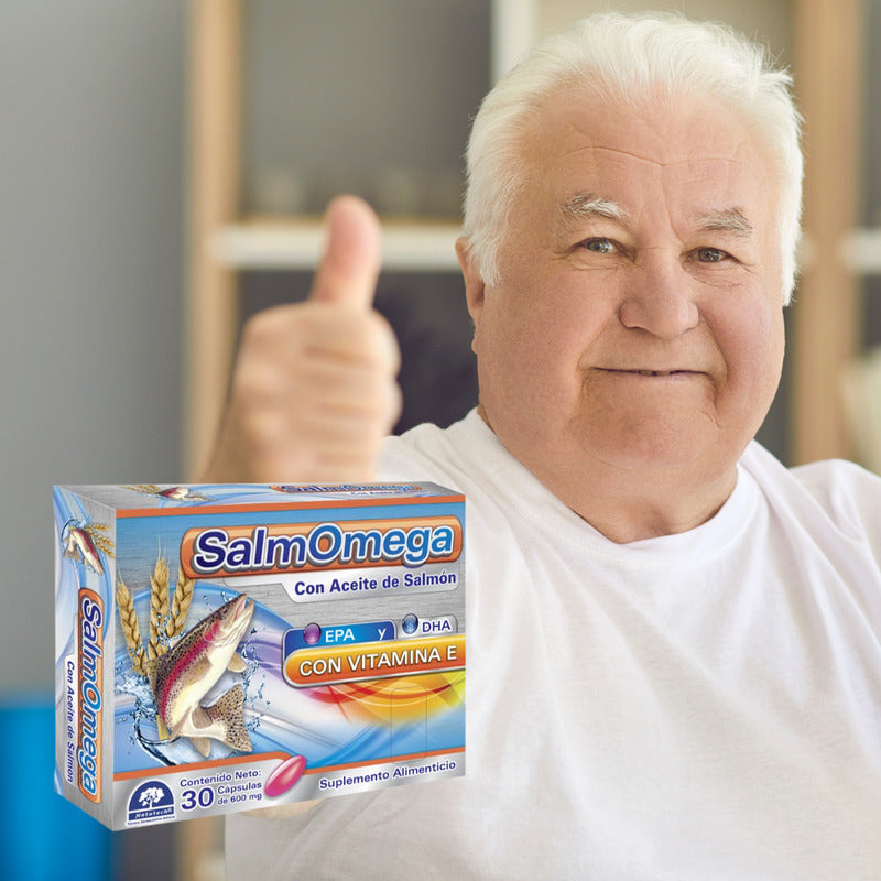 Salmomega Caja Con 30 Cápsulas De 600 Mg Natutech Sin Sabor