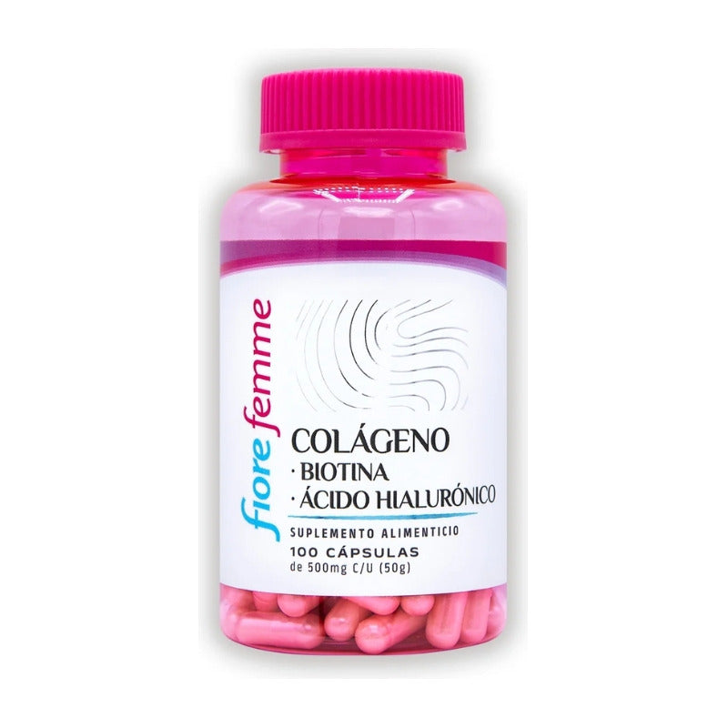 Juveternal Fiore Femme Colágeno Biotina 100 Cápsulas Sin Sabor
