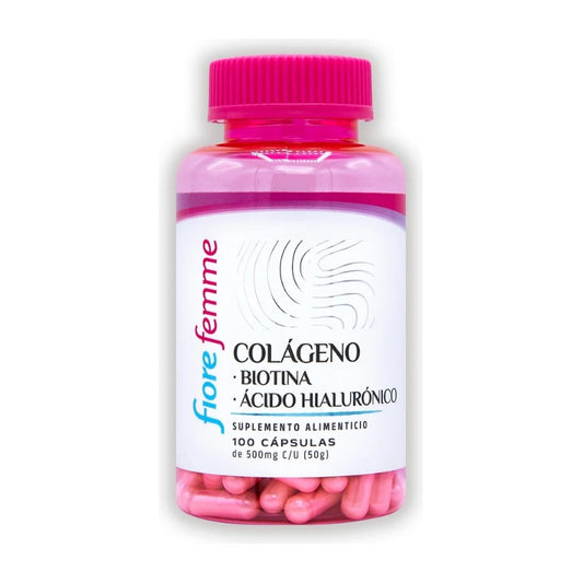 Juveternal Fiore Femme Colágeno Biotina 100 Cápsulas Sin Sabor