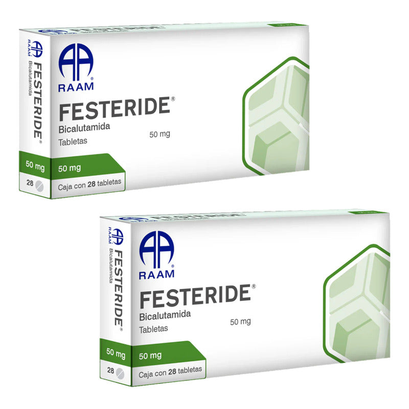 Festeride Bicalutamida 50 Mg 2 Cajas Con 28 Tabs C/u Raam
