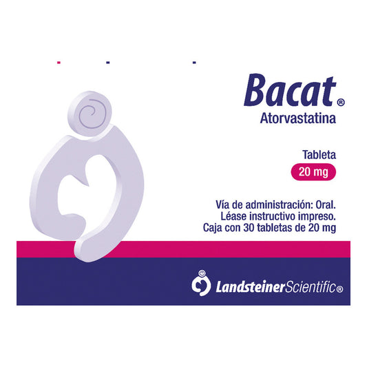 Bacat Tabletas 20 Mg, 30 Tabletas