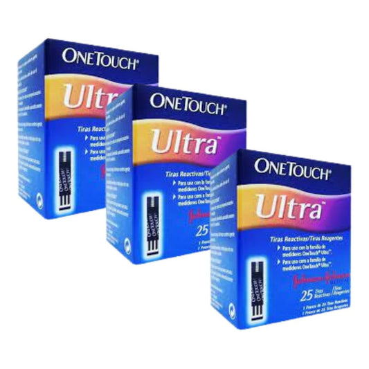 Onetouch Ultra Paquete 75 Tiras Reactivas Para Glucómetro