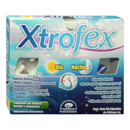 Xtrofex Día Y Noche Caja C/60 Capsulas Menopausia