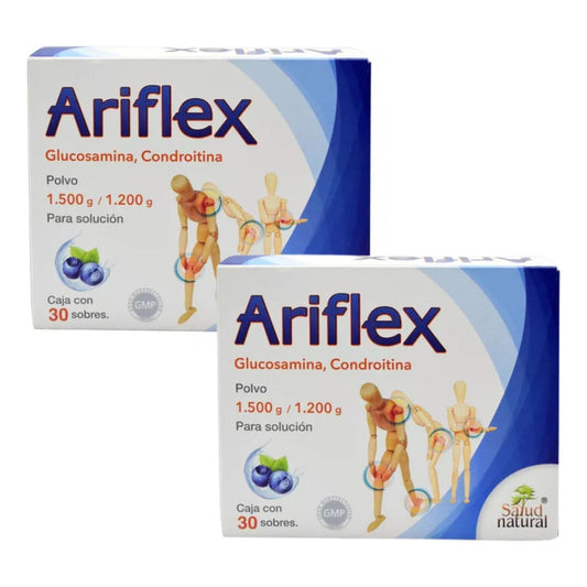 Ariflex Glucosamina Condroitina 2 Cajas Con 30 Sobres C/u