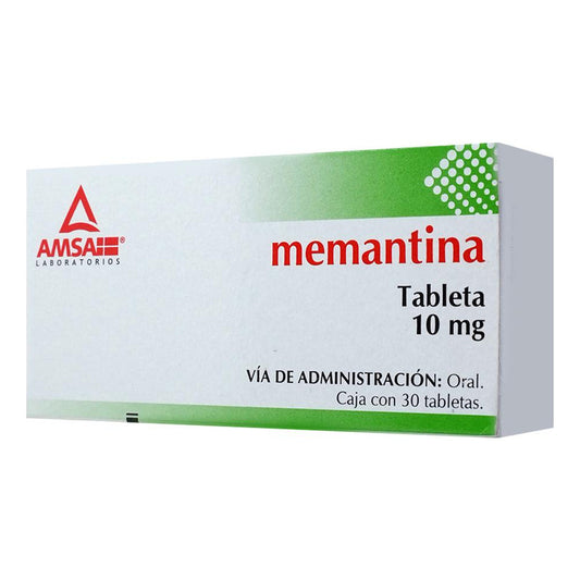 Memantina Amsa Memantina 10 Mg Caja C/30 Tabletas - Antibioticos De Mexico, S.a. De C.v. (amsa)