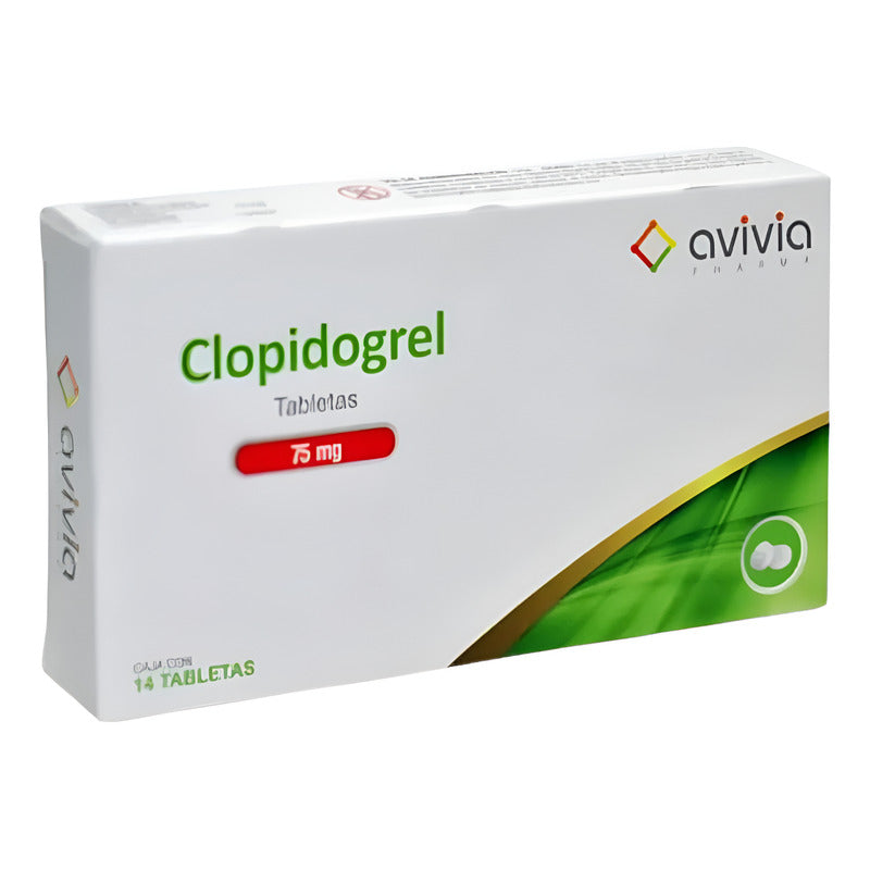 Clopidogrel 75 Mg Caja Con 28 Tabletas Avivia Pharma