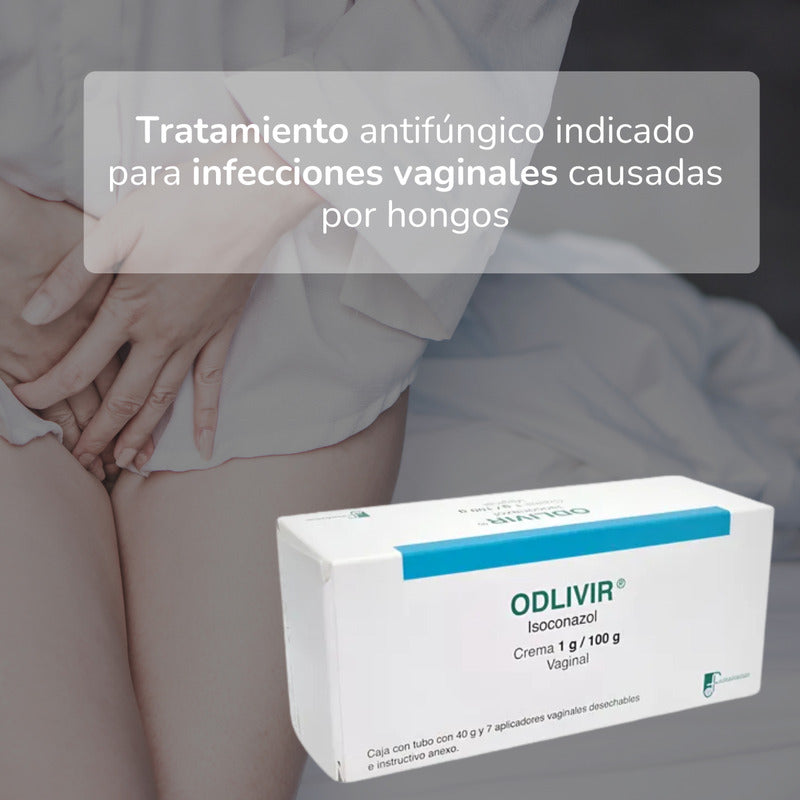 Odlivir Isoconazol 1 G Crema Vaginal 2 Tubos Con 40 G C/u