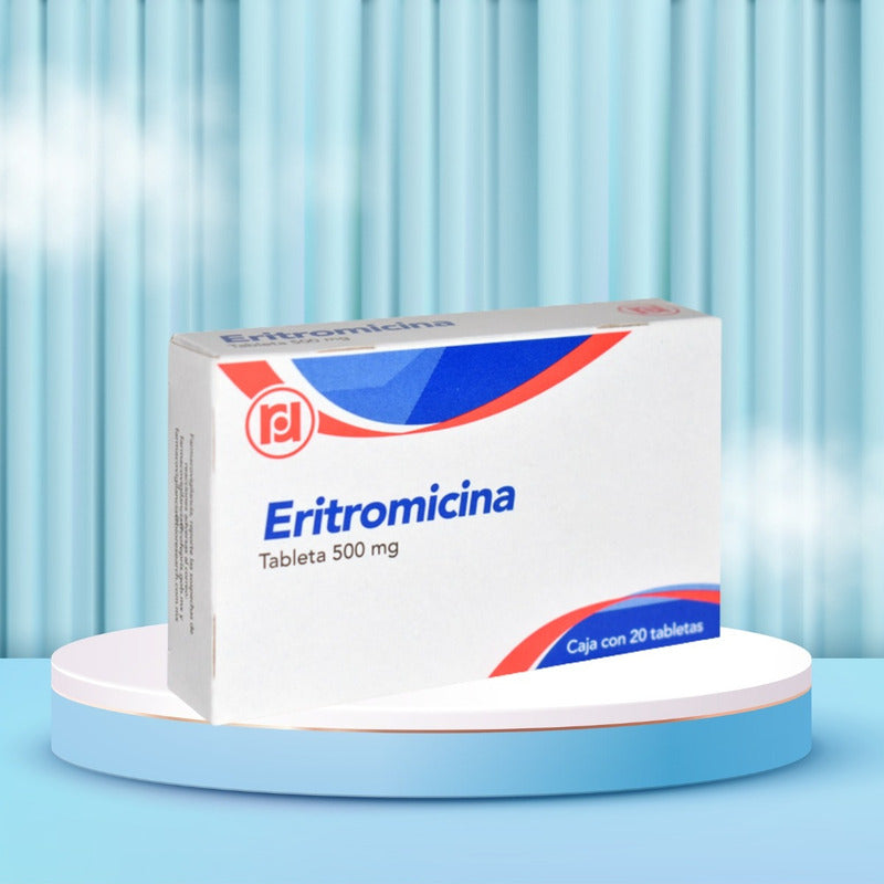 Eritromicina 500 Mg Caja Con 20 Tabletas Randall