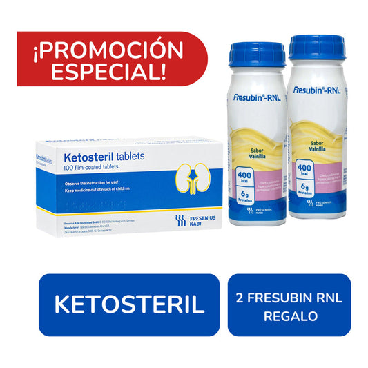 Fresenius Kabi Ketosteril 100 Tabs 630 Mg Sin Sabor