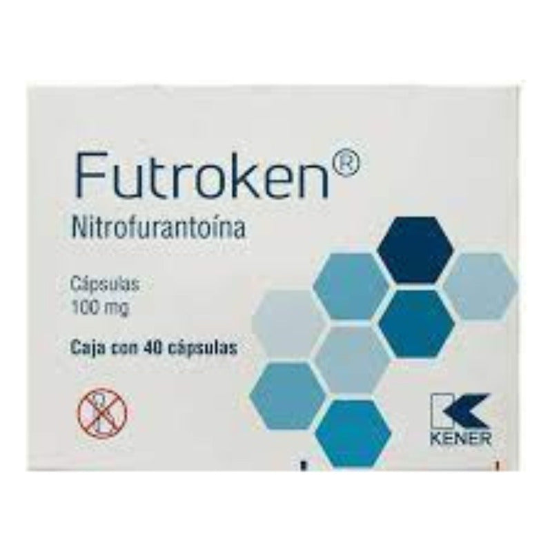 Futroken (nitrofurantoina) Caja Con 40 Caps De 100mg Kener