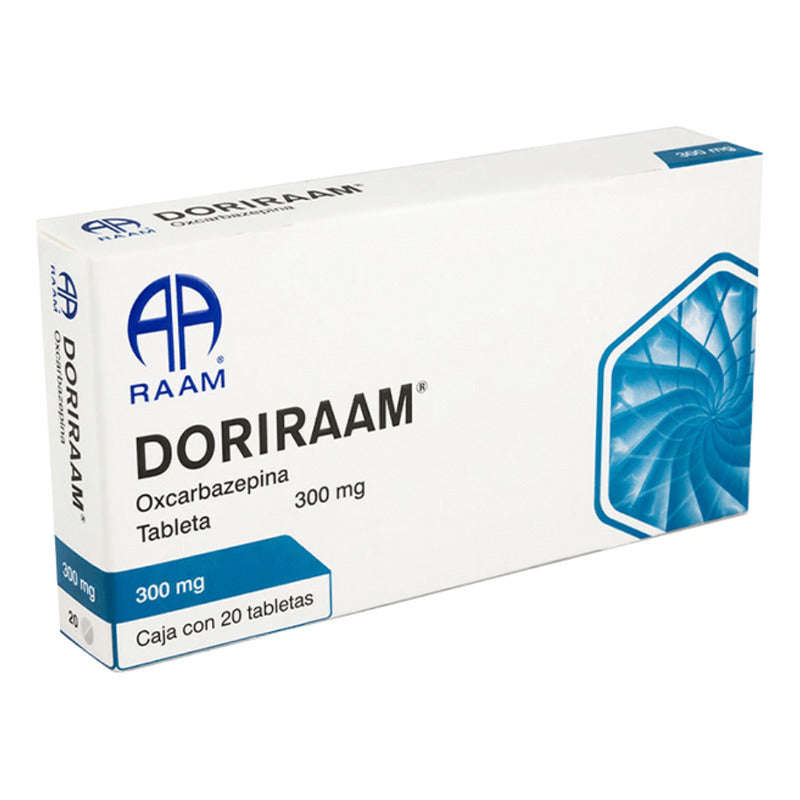 Doriraam Oxcarbazepina 300 Mg Caja Con 20 Tabletas Raam