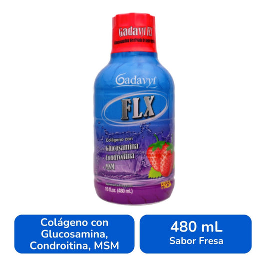 Gadavyt  Flx Protybone Sabor Fresa 480 Ml Suplemento Líquido Fresa