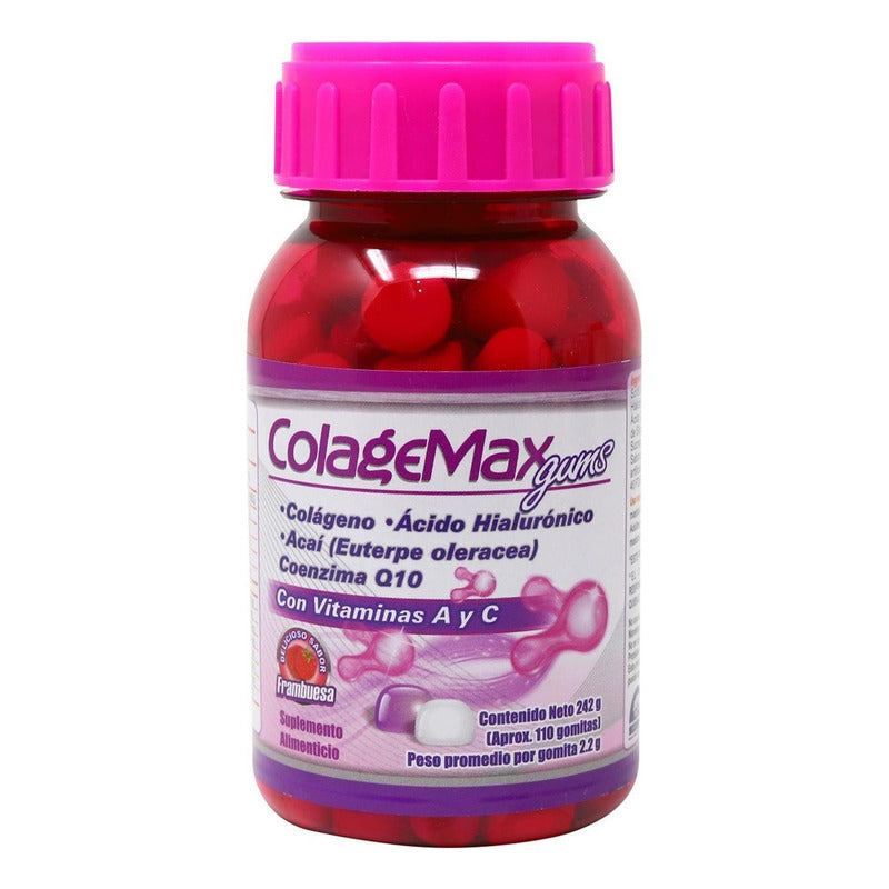 Colagemax Gums Sabor Frambuesa Fco 242 G Natutech
