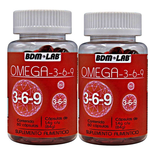 Omega 3,6 Y 9 Bdm Lab Pack De 120 Capsulas Sabor Sin Sabor