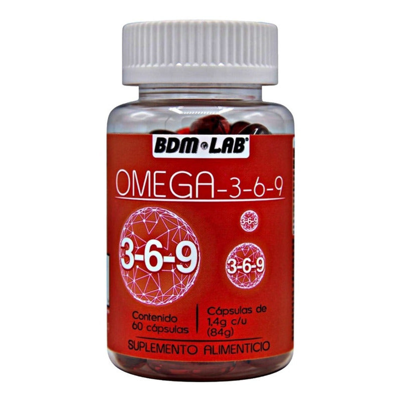 Omega 3,6 Y 9 Bdm Lab 60 Capsulas  Sin Sabor