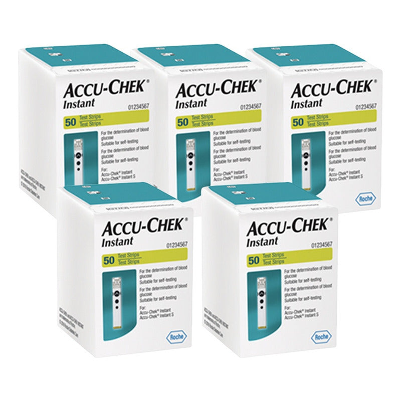 Accu-chek Instant 250 Tiras Reactivas Para Glucómetro