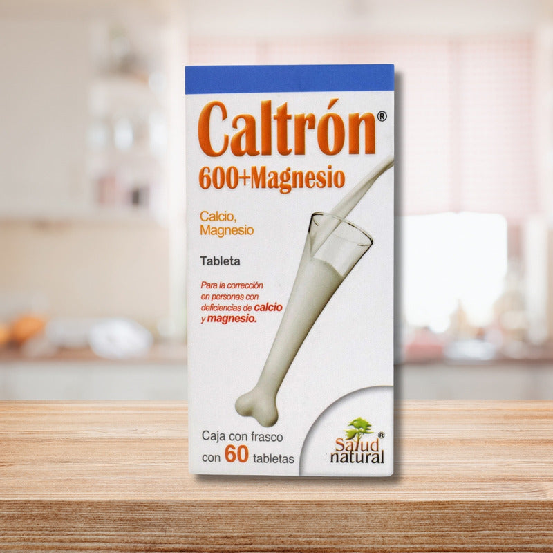 Caltron 600 + M Pack Con 120 Tabletas Calcio Y Magnesio Sin Sabor