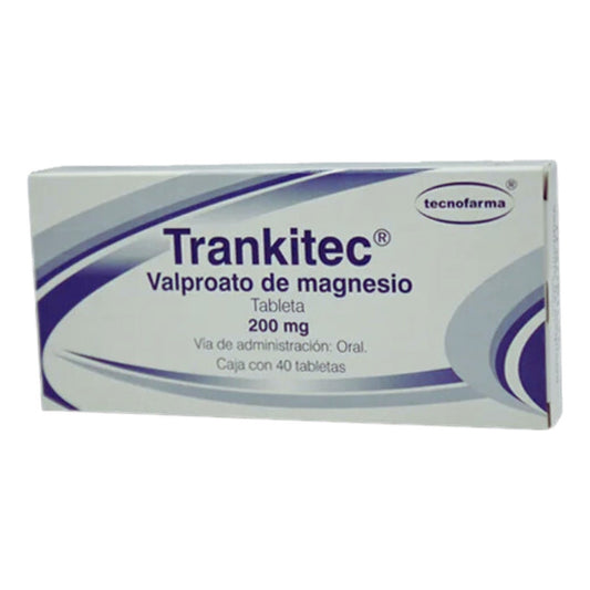Trankitec Valproato De Magnesio 200 Mg 40 Tabletas