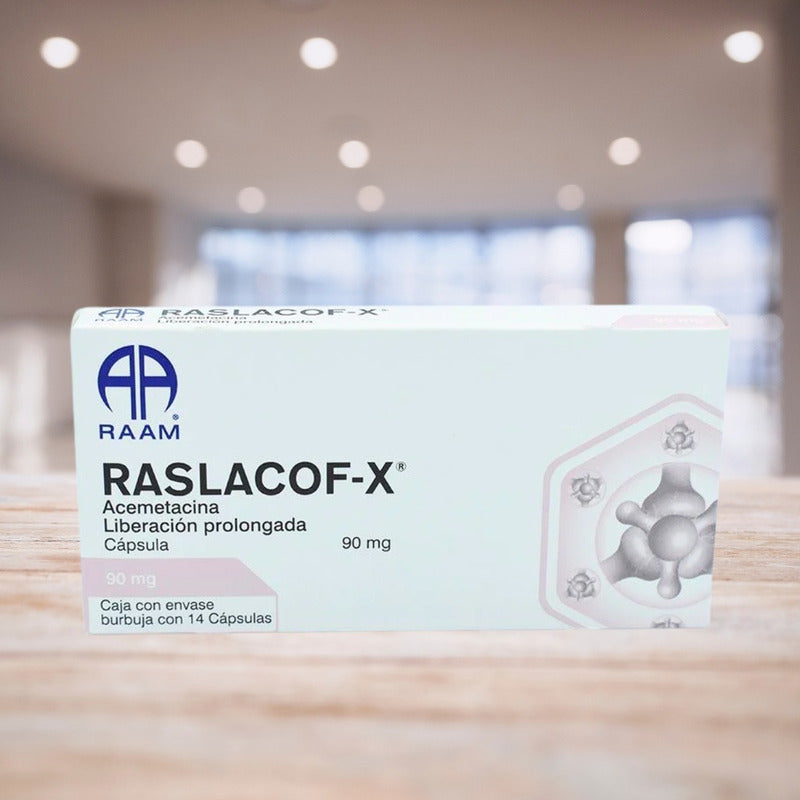 Raslacof-x Acemetacina 90 Mg 3 Cajas 14 Cápsulas Raam