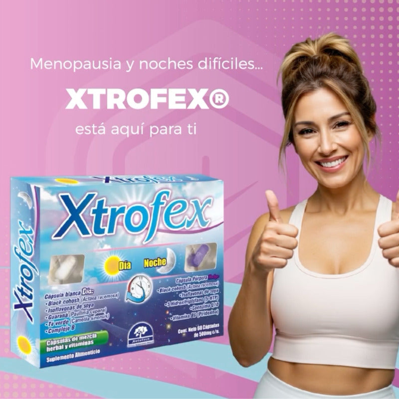 Xtrofex Día Y Noche Caja C/60 Capsulas Menopausia