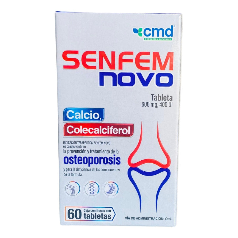 Senfem Novo Calcio Osteoporosis 60 Tabletas 5g Sin Sabor