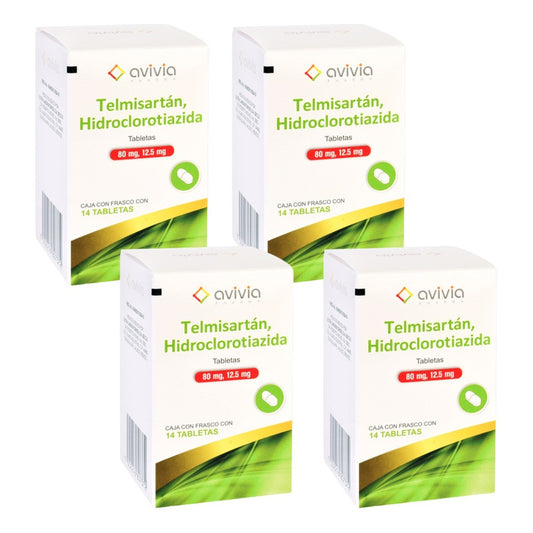 Telmisartán / Hidroclorotiazida 80 Mg / 12.5 Mg 56 Tabletas