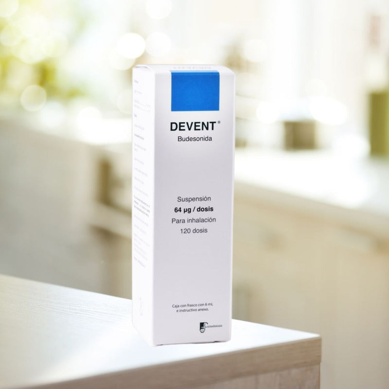 Devent Budesonida 2 Cjs 6ml 120 Dosis C/u Farmadextrum