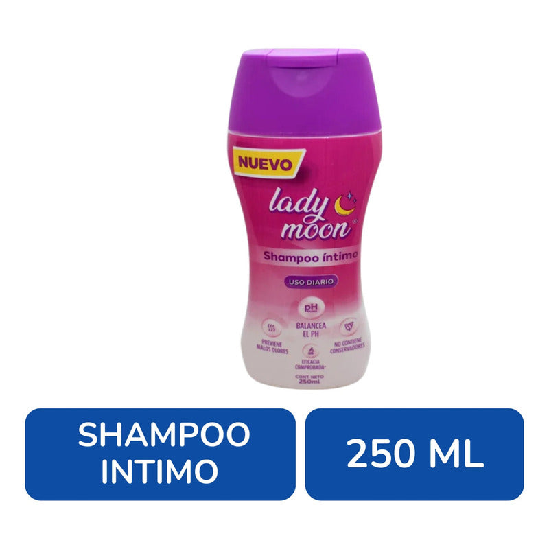 Lady Moon Shampoo Íntimo Uso Diario Balance Ph Fco. 250 Ml