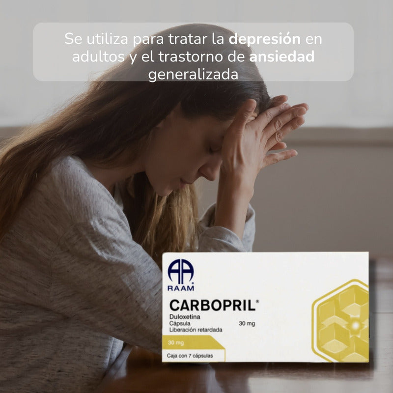 Carbopril Duloxetina 30 Mg 6 Cajas 7 Capsulas C/u Raam