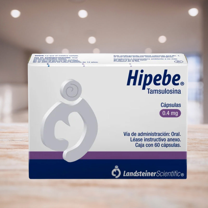 Hipebe Tamsulosina 0.4 Mg 2 Cjas 60 Cápsulas C/u Landsteiner