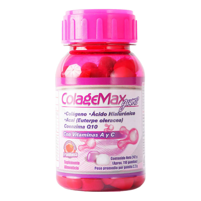 Colagemax Colágeno Gomitas Sabor Frambuesa  Natutech Frambuesa